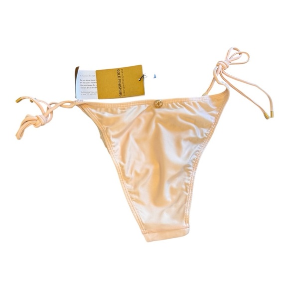 Vix Tie Side Bikini Bottom in Nude Tan NWT - Picture 4 of 6